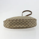 GUCCI GG Supreme Schoudertas PVC Beige Goud Auth 149980-5