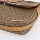 GUCCI Micro GG Supreme Shoulder Bag PVC Beige Gold Auth 149981-9