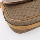 GUCCI Micro GG Supreme Shoulder Bag PVC Beige Gold Auth 149981-14