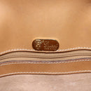 GUCCI Micro GG Supreme Shoulder Bag PVC Beige Gold Auth 149981-10