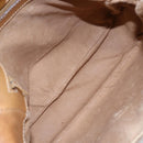 GUCCI Micro GG Supreme Shoulder Bag PVC Beige Gold Auth 149981-11