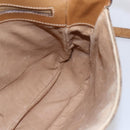 GUCCI Micro GG Supreme Shoulder Bag PVC Beige Gold Auth 149981-19