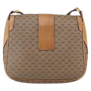GUCCI Micro GG Supreme Shoulder Bag PVC Beige Gold Auth 149981 - 0
