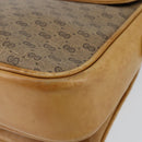 GUCCI Micro GG Supreme Shoulder Bag PVC Beige Gold Auth 149983-18