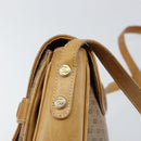 GUCCI Micro GG Supreme Shoulder Bag PVC Beige Gold Auth 149983-8