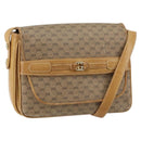 GUCCI Micro GG Supreme Shoulder Bag PVC Beige Gold Auth 149983-1