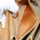 GUCCI Micro GG Supreme Shoulder Bag PVC Beige Gold Auth 149983-24