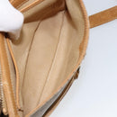 GUCCI Micro GG Supreme Shoulder Bag PVC Beige Gold Auth 149983-25