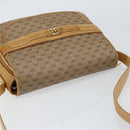 GUCCI Micro GG Supreme Shoulder Bag PVC Beige Gold Auth 149983-14