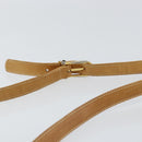 GUCCI Micro GG Supreme Shoulder Bag PVC Beige Gold Auth 149983-15