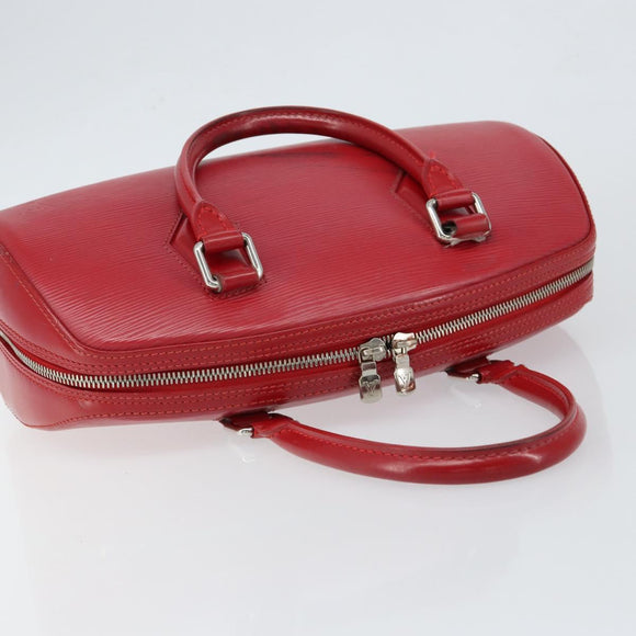 LOUIS VUITTON Epi jasmine Hand Bag Red M52087 LV Auth 149994