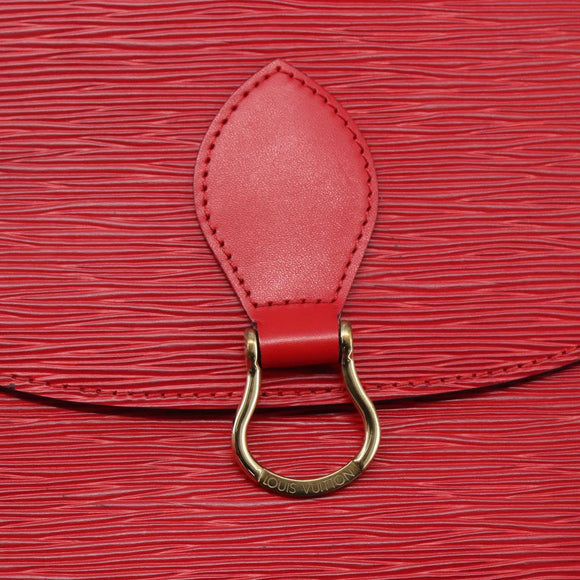 LOUIS VUITTON Epi Saint Cloud GM Shoulder Bag Red M52197 LV Auth 149995A