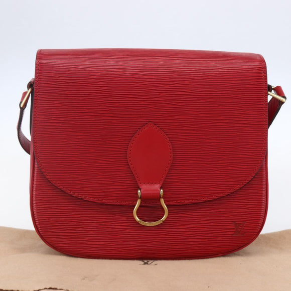 LOUIS VUITTON Epi Saint Cloud GM Shoulder Bag Red M52197 LV Auth 149995A