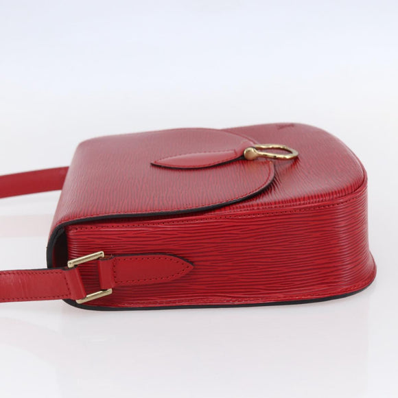 LOUIS VUITTON Epi Saint Cloud GM Shoulder Bag Red M52197 LV Auth 149995A