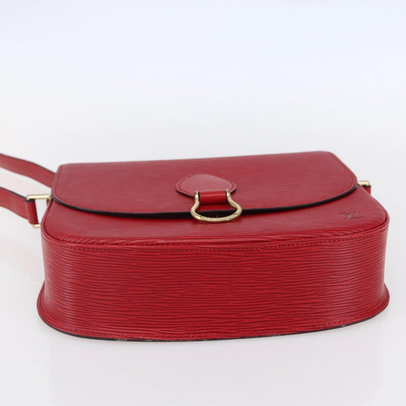 LOUIS VUITTON Epi Saint Cloud GM Shoulder Bag Red M52197 LV Auth 149995A
