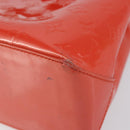 LOUIS VUITTON Vernis Bluebird Wilshire PM Bag Orenge Sunset M93644 Auth 149996-9