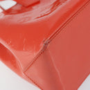 LOUIS VUITTON Vernis Bluebird Wilshire PM Bag Orenge Sunset M93644 Auth 149996-14