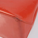 LOUIS VUITTON Vernis Bluebird Wilshire PM Bag Orenge Sunset M93644 Auth 149996-15