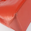 LOUIS VUITTON Vernis Bluebird Wilshire PM Bag Orenge Sunset M93644 Auth 149996-16