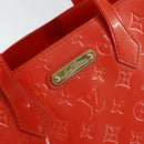 LOUIS VUITTON Vernis Bluebird Wilshire PM Bag Orenge Sunset M93644 Auth 149996-17