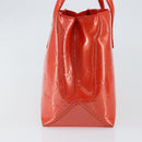 LOUIS VUITTON Vernis Bluebird Wilshire PM Bag Orenge Sunset M93644 Auth 149996-4