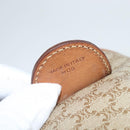 CELINE Macadam Canvas Boston Bag PVC Beige Gold Auth 149999-12