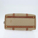 CELINE Macadam Canvas Boston Bag PVC Beige Gold Auth 149999-5