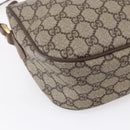 GUCCI GG Supreme Web Sherry Line Bag PVC Beige Gold 001 123 6177 Auth 150000-17