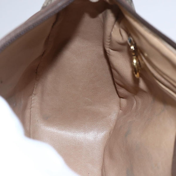 GUCCI GG Supreme Web Sherry Line Bag PVC Beige Gold 001 123 6177 Auth 150000