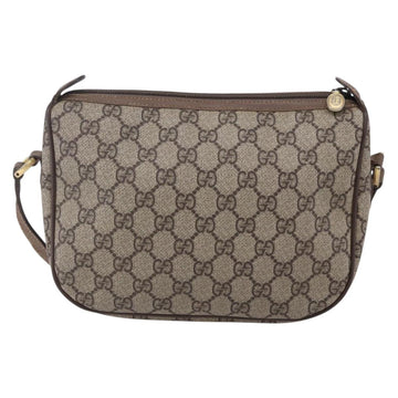 GUCCI GG Supreme Web Sherry Line Bag PVC Beige Gold 001 123 6177 Auth 150000 - 0