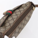 GUCCI GG Supreme Web Sherry Line Bag PVC Beige Gold 001 123 6177 Auth 150000-6