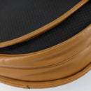 SAINT LAURENT Shoulder Bag PVC Leather Black Gold Auth 150003-14