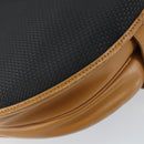 SAINT LAURENT Shoulder Bag PVC Leather Black Gold Auth 150003-16