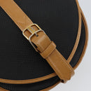 SAINT LAURENT Shoulder Bag PVC Leather Black Gold Auth 150003-10