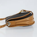 SAINT LAURENT Shoulder Bag PVC Leather Black Gold Auth 150003-4