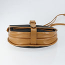 SAINT LAURENT Shoulder Bag PVC Leather Black Gold Auth 150003-5