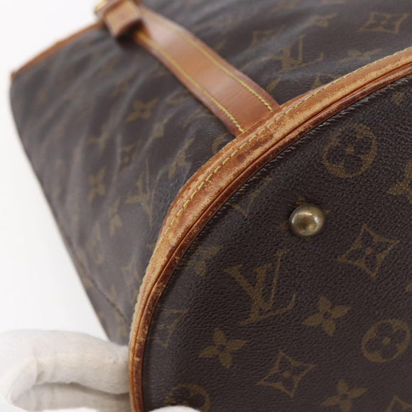 LOUIS VUITTON Monogram Bucket GM Shoulder Bag M42236 LV Auth 150005