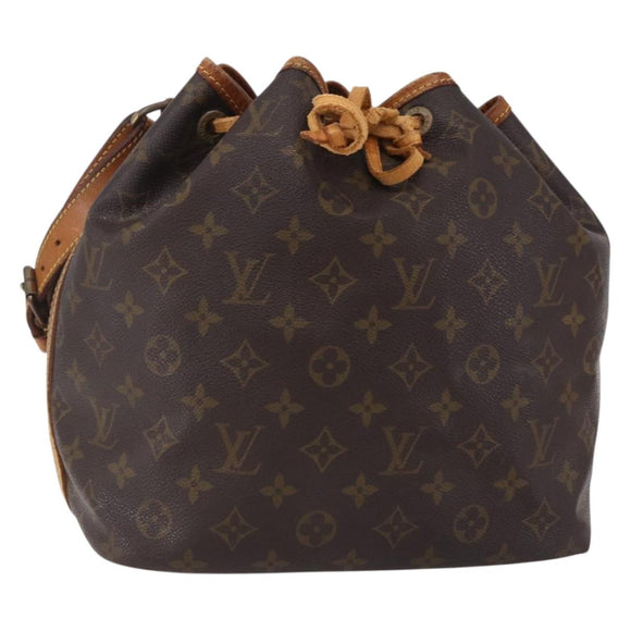 LOUIS VUITTON Monogram Petit Noe Shoulder Bag M42226 LV Auth 150006