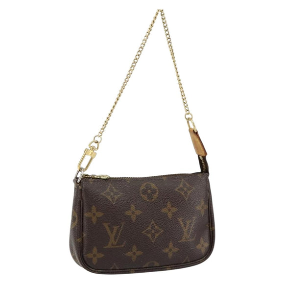 LOUIS VUITTON Monogram Mini Pochette Accessoires Pouch M58009 LV Auth 150016