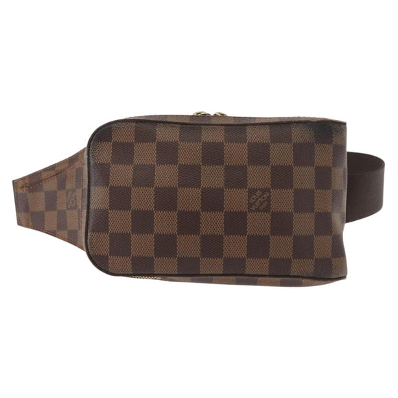LOUIS VUITTON Damier Ebene Geronimos Shoulder Bag N51994 LV Auth 150018