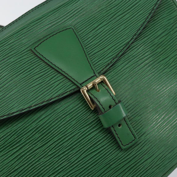 LOUIS VUITTON Epi Jeune Fille MM Shoulder Bag Green M52154 LV Auth 150019