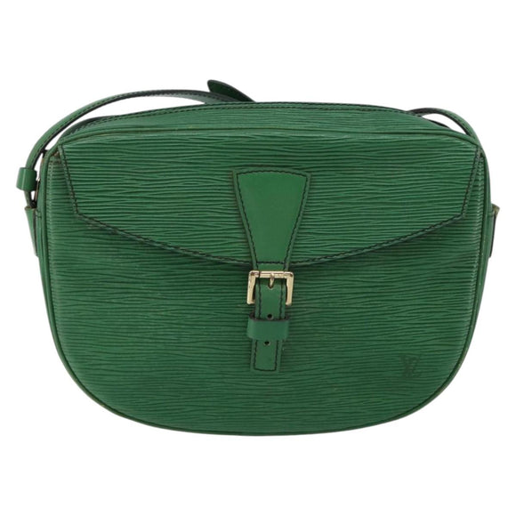 LOUIS VUITTON Epi Jeune Fille MM Shoulder Bag Green M52154 LV Auth 150019