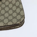 GUCCI GG Supreme Web Sherry Line Bag PVC Beige Gold 86 02 037 Auth 150020-16