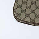 GUCCI GG Supreme Web Sherry Line Bag PVC Beige Gold 86 02 037 Auth 150020-17