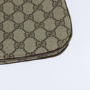 GUCCI GG Supreme Web Sherry Line Bag PVC Beige Gold 86 02 037 Auth 150020-18