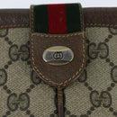 GUCCI GG Supreme Web Sherry Line Bag PVC Beige Gold 86 02 037 Auth 150020-19