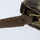 GUCCI GG Supreme Web Sherry Line Bag PVC Beige Gold 86 02 037 Auth 150020-8