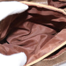 GUCCI GG Supreme Web Sherry Line Bag PVC Beige Gold 86 02 037 Auth 150020-9