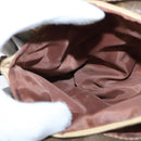 GUCCI GG Supreme Web Sherry Line Bag PVC Beige Gold 86 02 037 Auth 150020-22