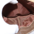 GUCCI GG Supreme Web Sherry Line Bag PVC Beige Gold 86 02 037 Auth 150020-23